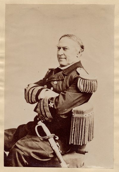 David Glasgow Farragut (1801-70), US Naval Officer, Flag Officer During the Civil War, Later Admiral by American Photographer